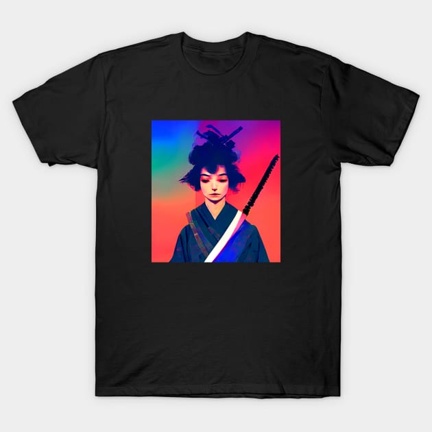 Samurai Girl 1 T-Shirt by Edongski303 Teepublic Merch